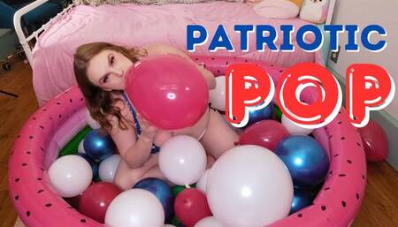 4th of July Blow to Pop Balloon Masturbation