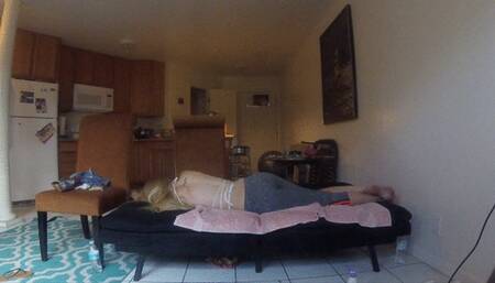 Yoga Girl lets me film her after creampie for her OF