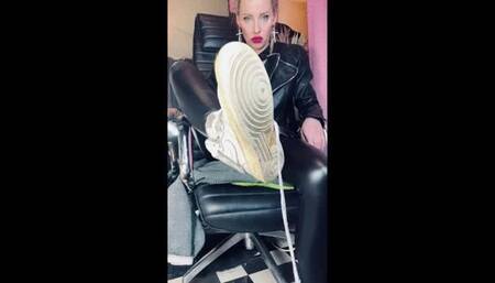 Dirty Sneaker worship while chainsmoking