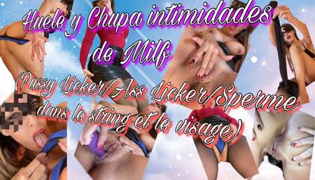 ?SMELL AND SUCK THE INTIMITIES OF A MILF ARRIVING FROM THE OFFICE? (Cunnilingus-Pussy Licker-Ass Licker-Sperme dans le string et le visage)