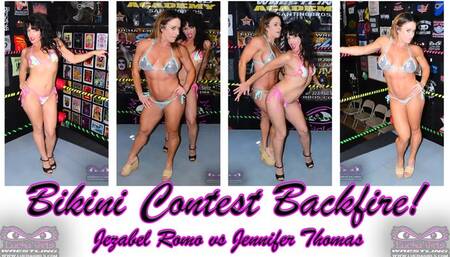 1354-Bikini Contest Backfire! - Loser Stripped Nude