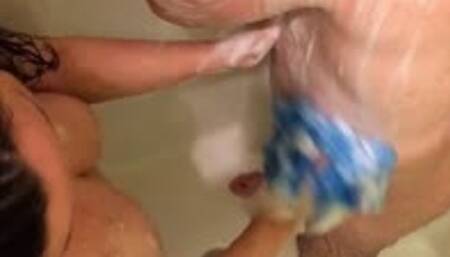 (HD) Slave #65 - Showering and Pee on Slave