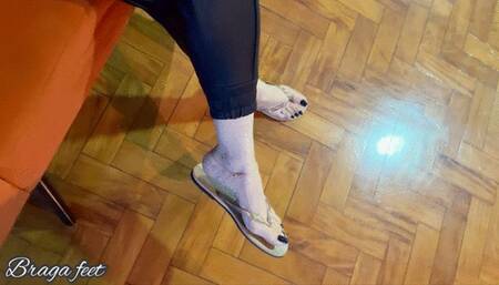 Braga Feet - FootJob In Big Black Cock - HD