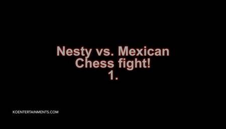 Nesty vs The Mexican - Nude Chess Fight