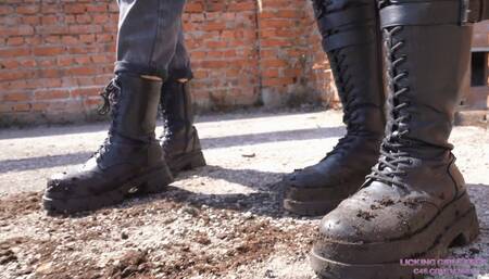 ALISA and NICOLE - Humiliation on an abandoned house! (4K)