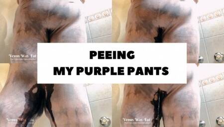 SSBBW PEEING PURPLE PANTS 1080