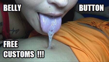 2 MODELS BELLY BUTTON FETISH 230312KISA ANITA + SARAI NAVEL FINGERING AND SPITTING HD MP4