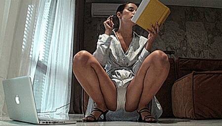 Make me cum with my big juicy load right under my slutty skirt (1920x1080 HD) MP4