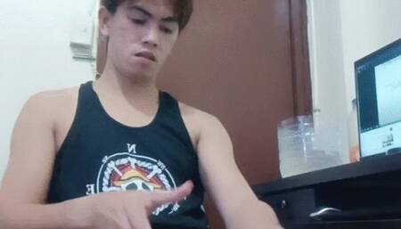 Young Gay Twink get milked by a masturbator