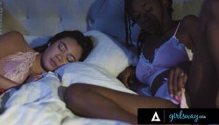 GIRLSWAY - Hazel Grace Joins Her Fiancee During The Night For One Last Fuck Before Their Big Day