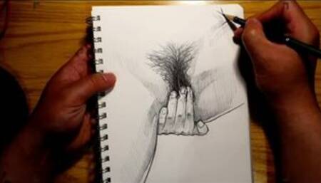 Playing with my hairy pussy