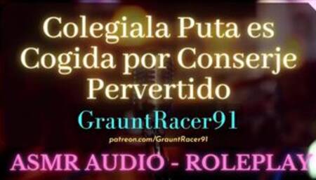 Te Coges a Colegiala Cachonda en la Escuela - ASMR Audio Roleplay