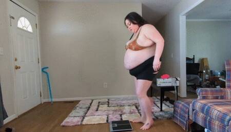 Fat Megan Fox Funnels Over A Gallon of Soda