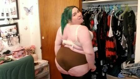 Trying On My Skinny Friend's Clothes