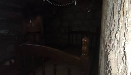 The price of my dungeon - let an unknown guy to be disguisting with me - Deepthroating my first Guest at my cellar