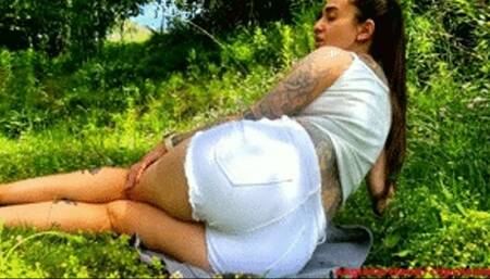 Farting in public park