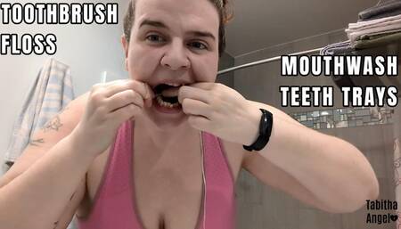 Toothbrush Floss Mouthwash Teeth Trays MP4