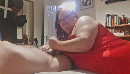 Watch me give a post orgasm blowjob on a man tied to bed-BBW domination,BBW bondage,male bondage,man in bondage,amateur,post cum play,post orgasm torment,post orgasm blowjob,handjob,tied to bed,naked man tied up,bed bound,edging,edged,