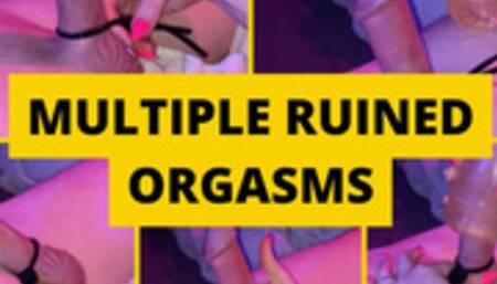 Edged to Multiple Ruined Orgasms