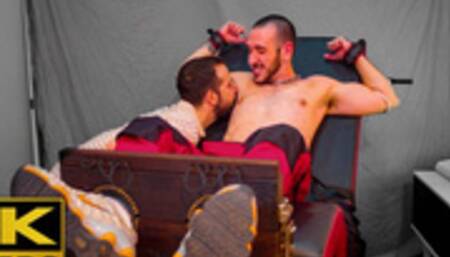 Naughty technicians get naughty clients 4K (upper body tickling)