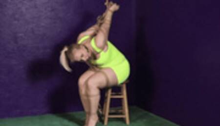 Strappado Stool Tied to Ball Tie on the Floor SDmp4