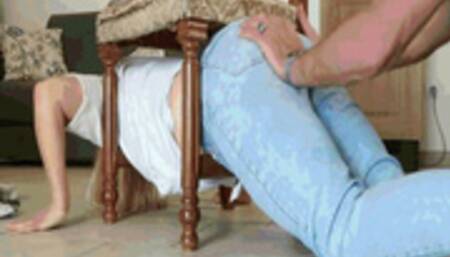 Trapped by the chair, help me! AVI(1920x1080)FHD