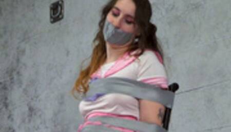 GiGi: Schoolgirl Uniform Tape Bondage