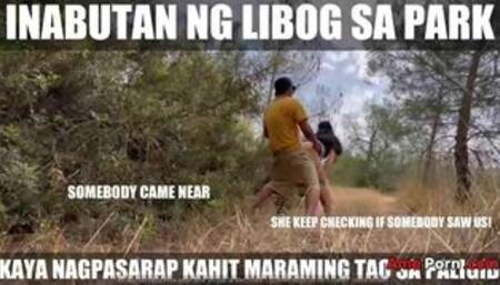 Bahala Na Kahit Maraming Tao Basta Magpasarap Tayo  Pinay in Public Park