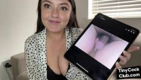 Nasty MILF talks about small dicks while teasing them