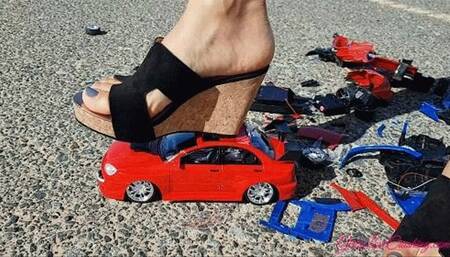 Anastasija 44 - Ruining Fan's Toy Cars with Wedges WMV