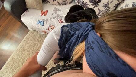 My step-sister loves my big dick