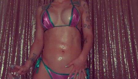 Relaxing Bikini Oil Masturbation Encouragement (WMV)