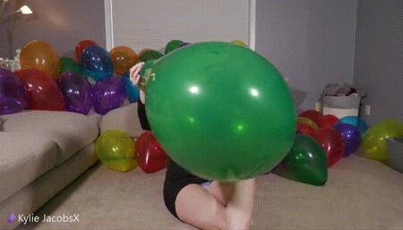 Green Balloon B2P Black Dress - Kylie Jacobs - MP4 1080p HD