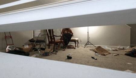 Creepy Teeny in Giantess Window POV 4k