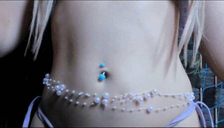 Blue Belly Button Fingering (HD) WMV