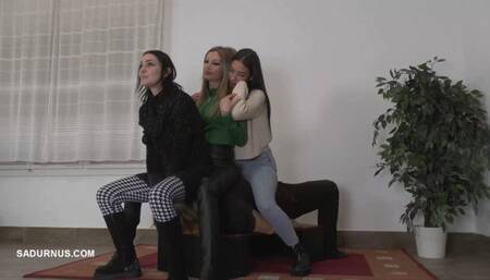 Under three Mistresses's ass wmv