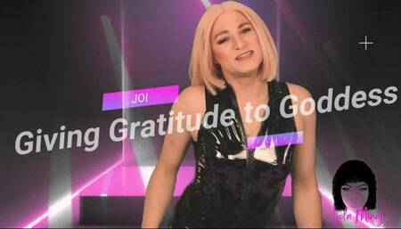 Giving Gratitude to Goddess Lola Minaj Trans JOI Mesmerize Mind Fuck AUDIO ONLY