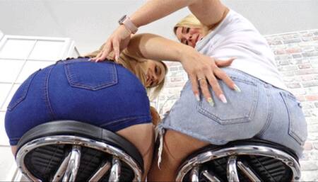 Double jeans ass worship!