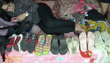 Mistress Beh's shoe cleaning day # 1080HD