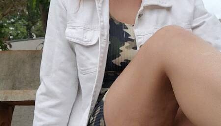 Smoking sitting on the floor in my little square