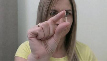 It's so beautiful to watch you pick your big nose nice and deep MP4 HD 720p
