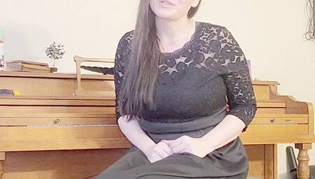 Pantyhose Worship at Church turns to Blackmail