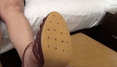 Tack Shoes VS Trampleguy's Balls Including Foot Worship - FULL HD 1080p