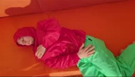 Laura enjoys more of her new nylonclothes - 45