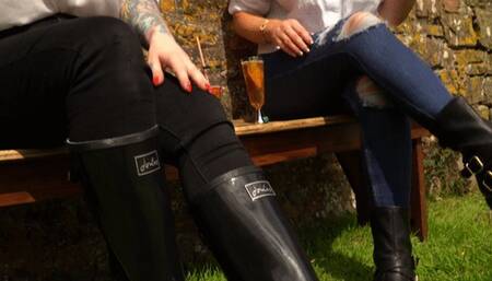 Double Domme - POV ashtray & boot tease!