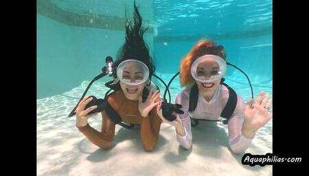 Aquaphilias- Mya and Sushi- Sexy SCUBA Training