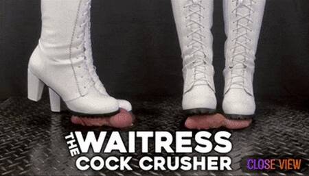 House Waitress Traps and Dominates you in White Dangerous Boots - TamyStarly - (Close Version) CBT, Ballbusting, Bootjob, Heeljob, Femdom, Shoejob, Ball Stomping, Foot Fetish Domination, Footjob, Cock Board, Crush, Trampling