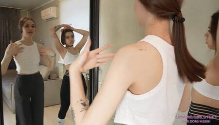 ALISA and DORI - Good bitch for cleaning our sweat! (HD)