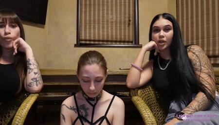 NICOLE and SARAH - Get on your knees next to this whore! (HD)