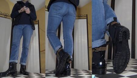 Squished flat under Tanja's rough tread soles - Cam 1